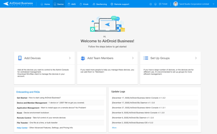 AirDroid Business MDM Software 